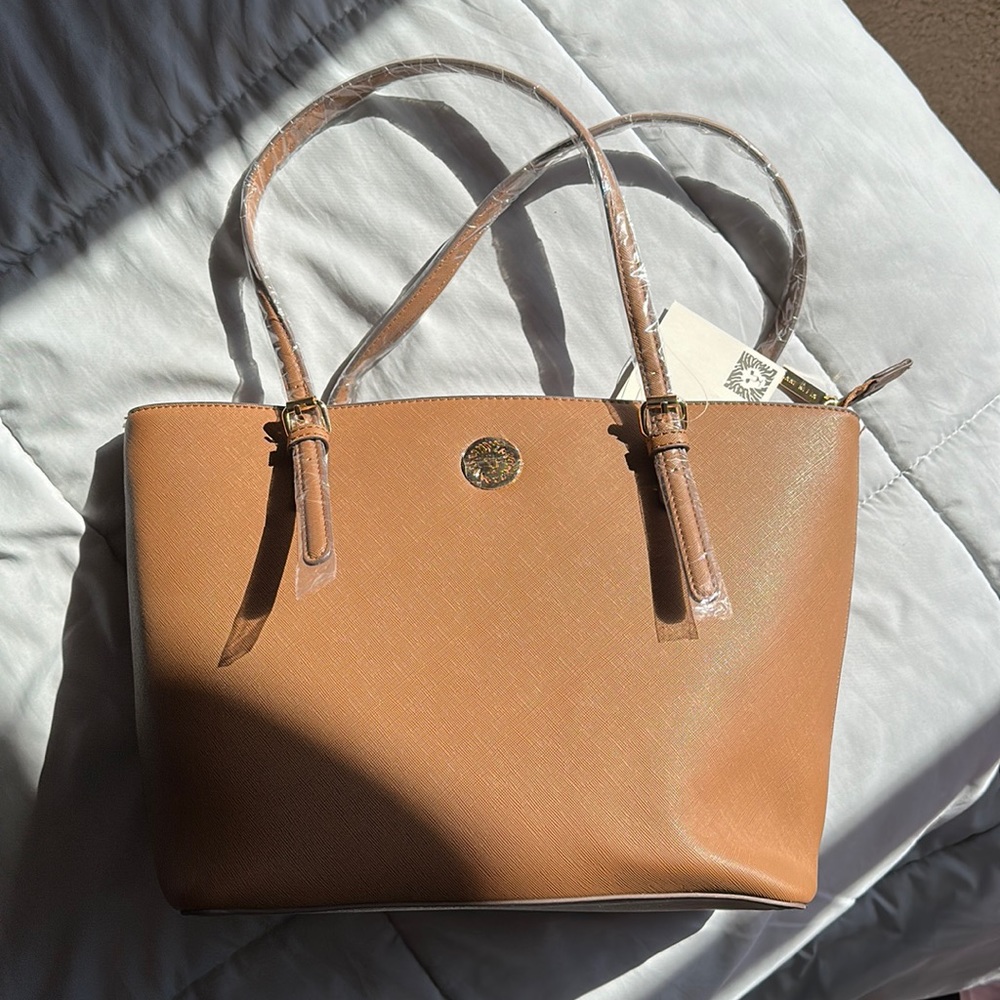 Brand New Anne Klein Brown Tote Bag
